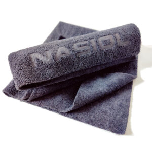 Nasiol Microfiber Cloth 40x40cm 320gsm Dark Grey - uniwersalna dwustronna mikrofibra do lakieru i wnętrza