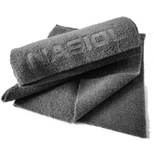 Nasiol Microfiber Cloth 40x40cm 320gsm Light Grey - uniwersalna dwustronna mikrofibra do lakieru i wnętrza